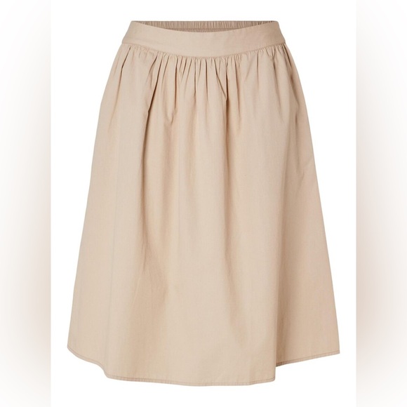 Selected Femme | Cotton Midi Skirt Size 38 - Picture 3 of 3